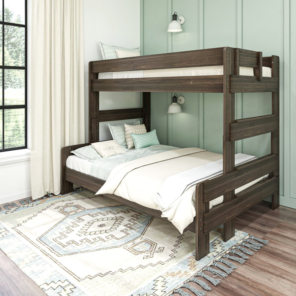 Farmhouse Twin Over Full Bunk Bed in Barnwood Brown Canada