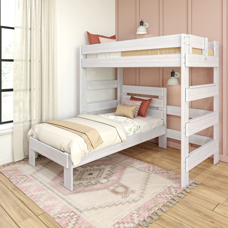 Farmhouse Twin Over Twin L-Shaped Bunk Bed