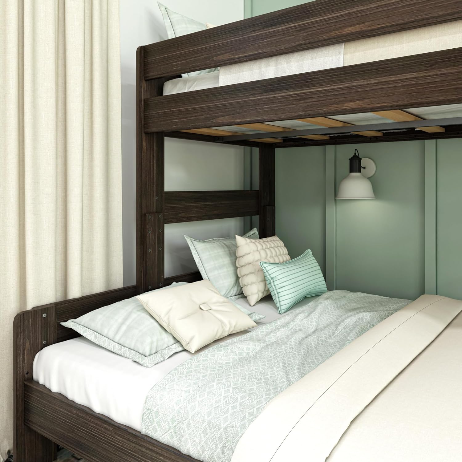 Farmhouse Twin XL Over Queen Bunk Bed view 3