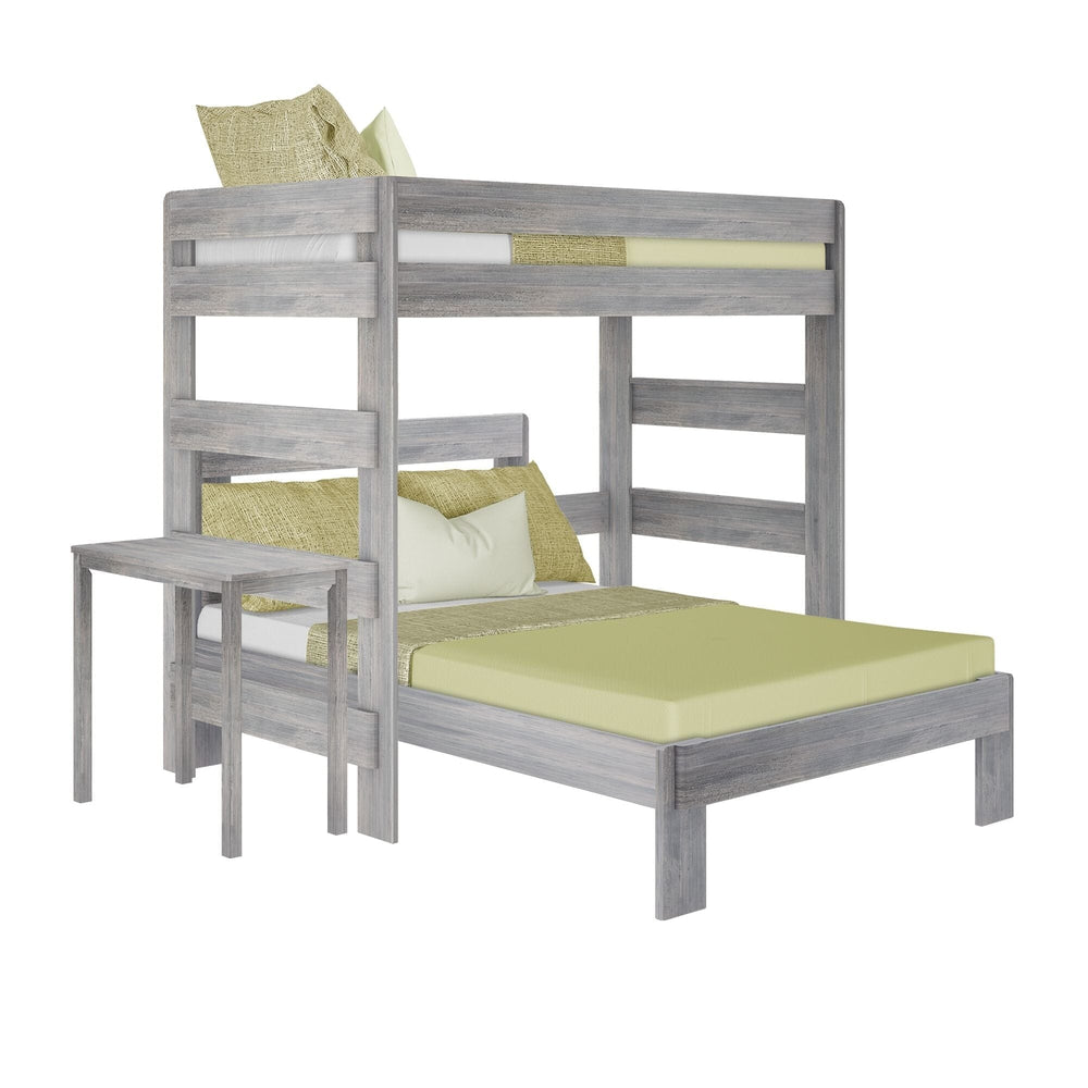 Mid-Century Modern Twin Over Full L-Shaped Bunk Bed view 3