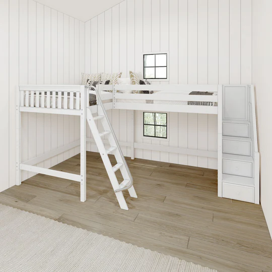 Premium Full Twin High Corner Loft Bed