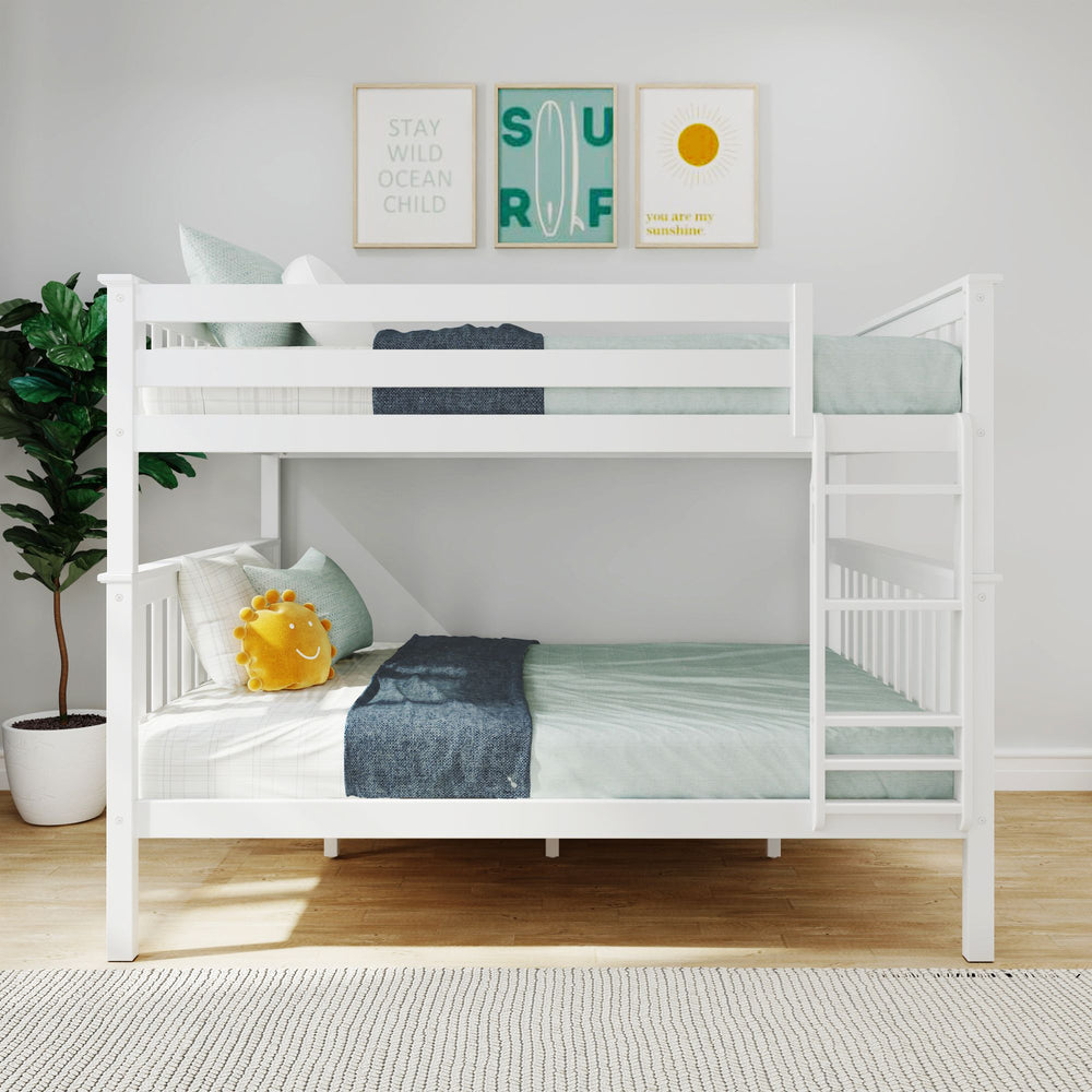 Solid Wood Queen Over Queen Bunk Bed view 2