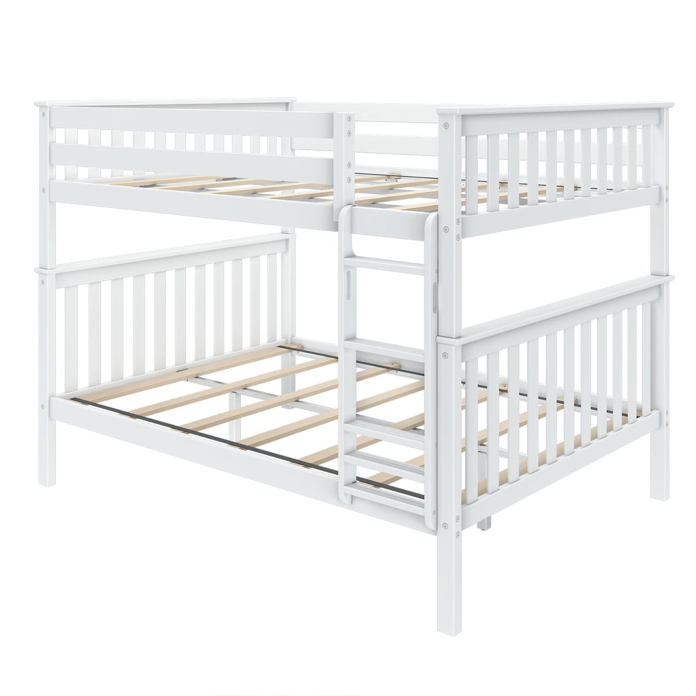 Solid Wood Queen Over Queen Bunk Bed view 3