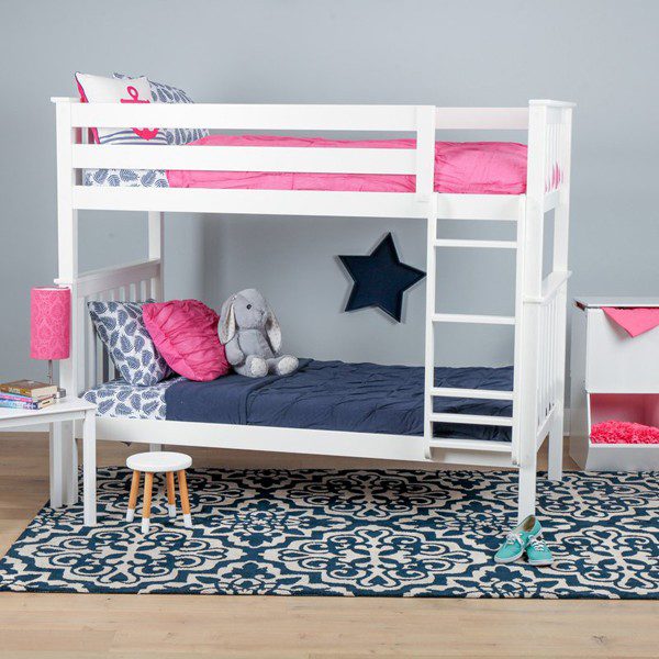 Solid Wood Twin Over Twin Bunk Bed view 4